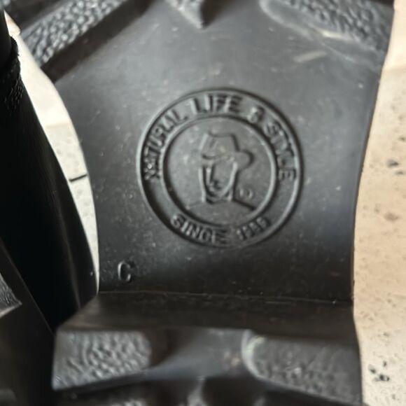 Havana Joe Black Oiled Leather Chukka Ankle Boots Women’s Block Heel Size EU 37 - Picture 10 of 12